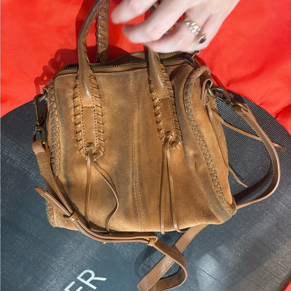 Lucky Brand Tan Suede Crossbody Bag - Picture 3 of 5
